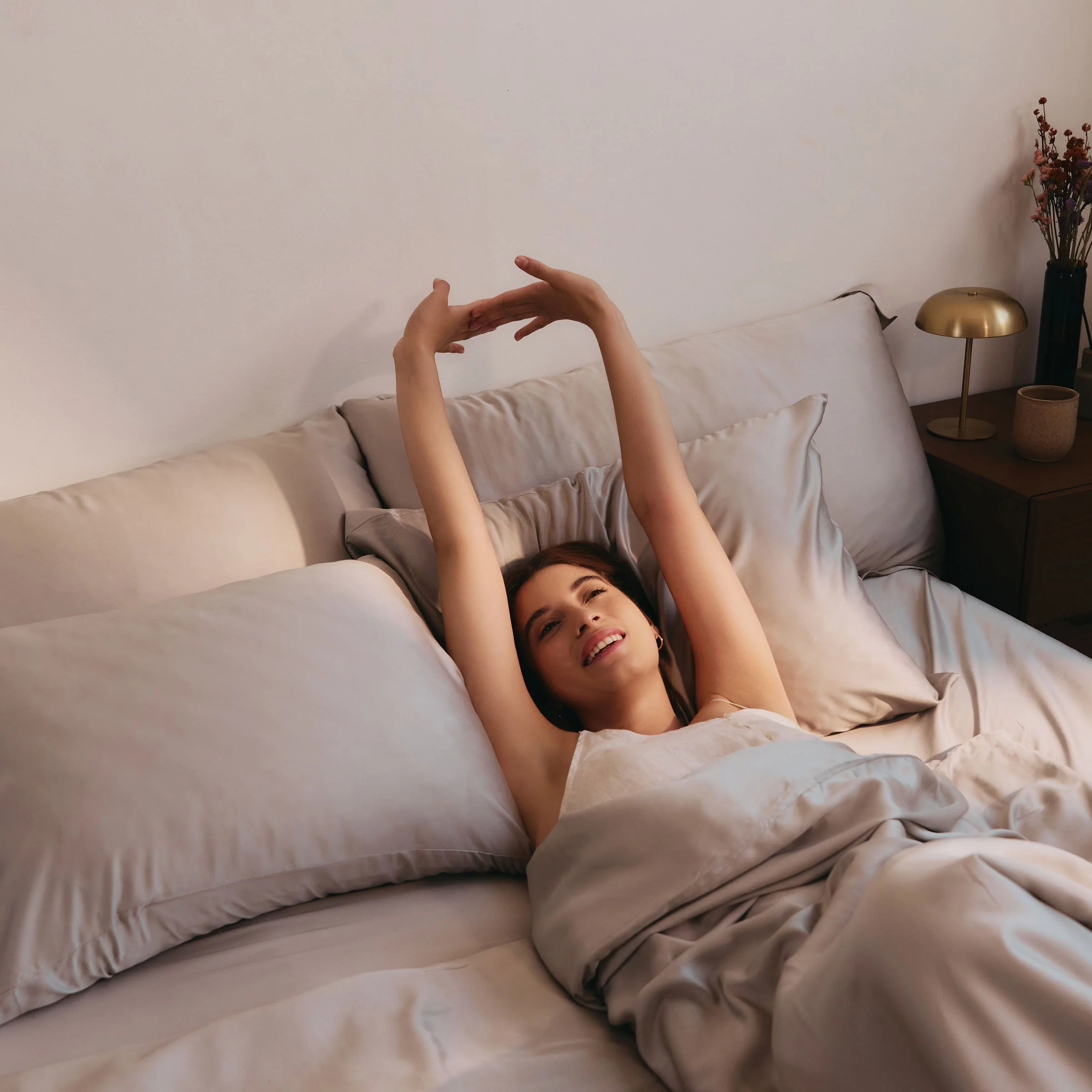 DOZ Organic Bamboo Sheet Set - Dove - Image 5