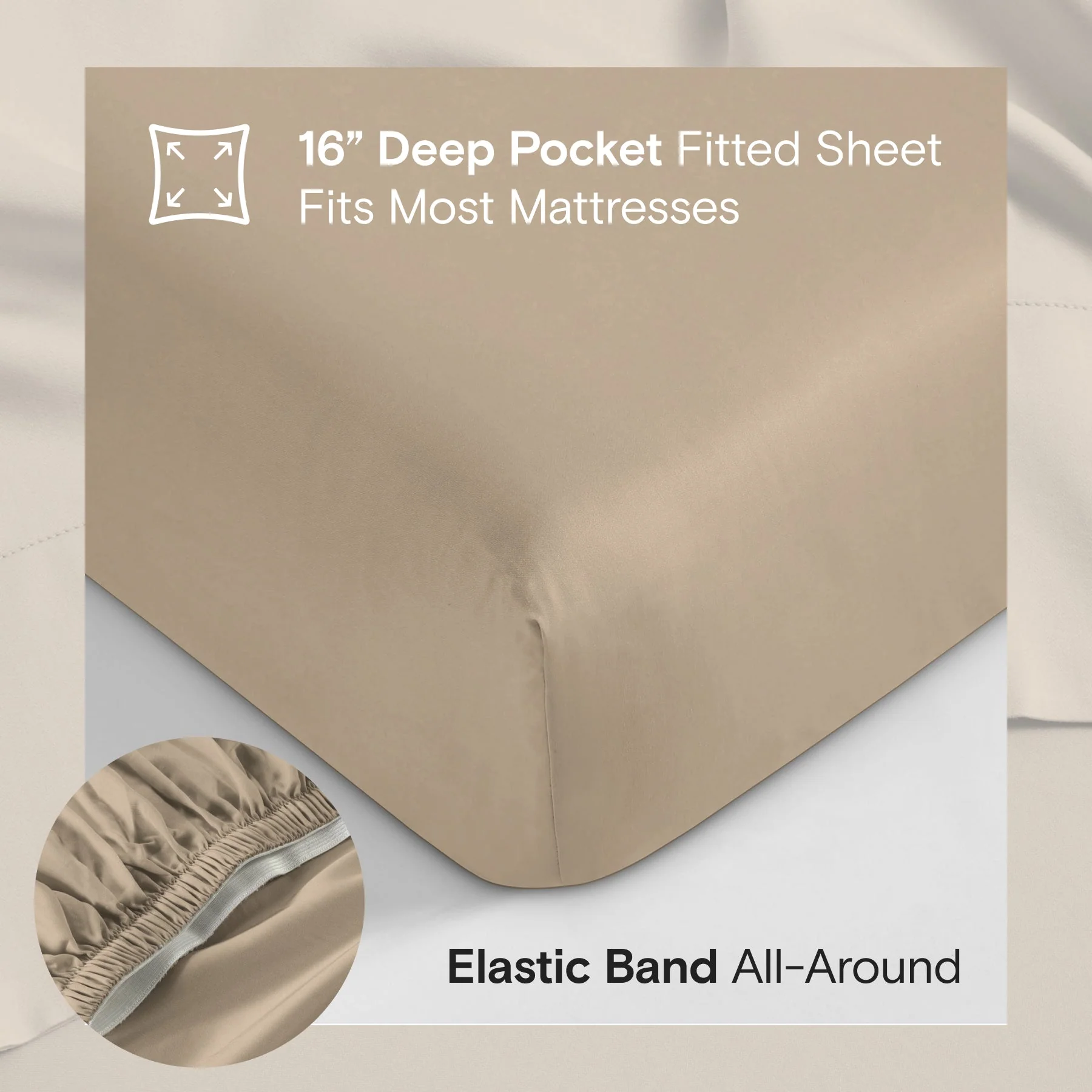 DOZ Organic Bamboo Sheet Set - Dune - Image 3