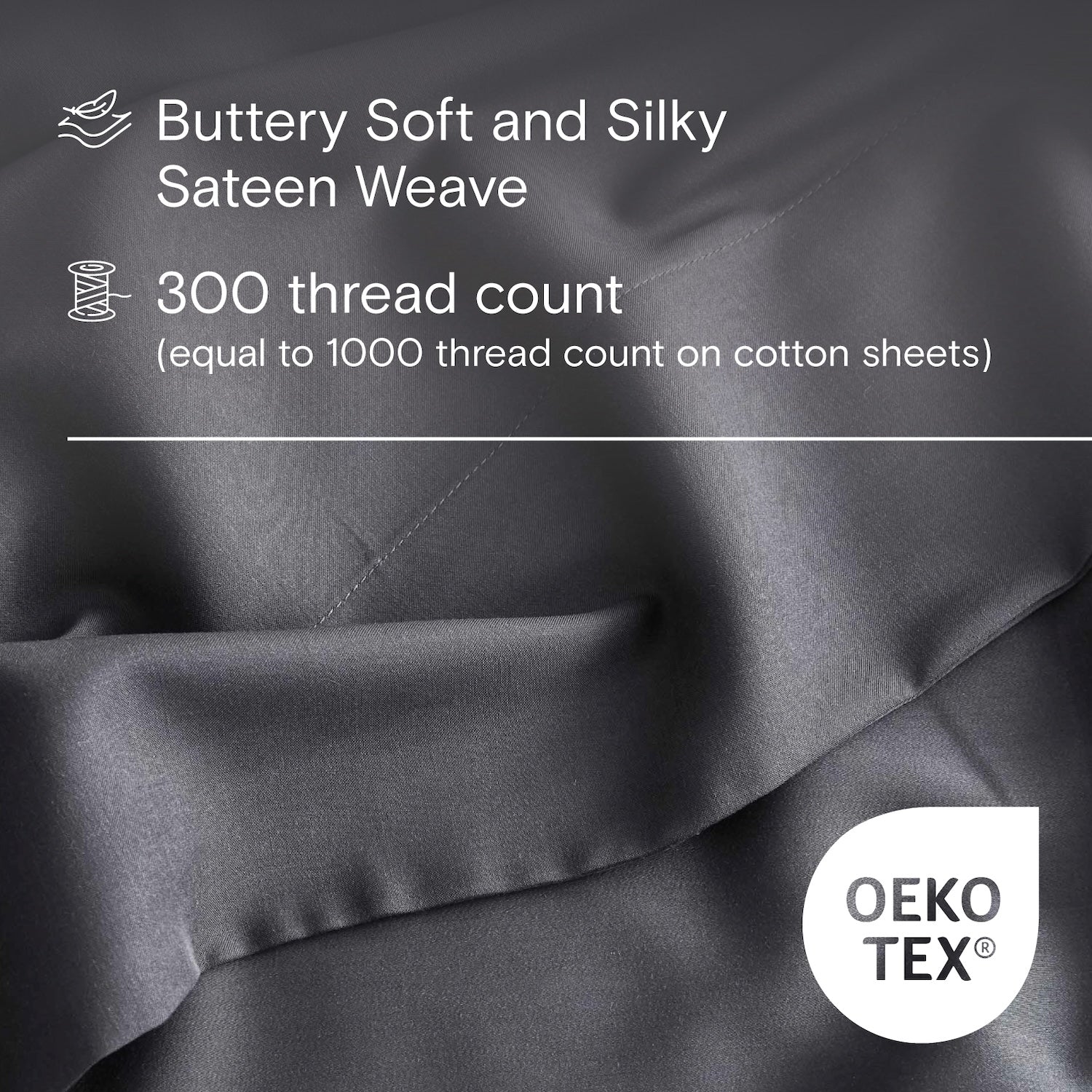 DOZ Organic Bamboo Sheet Set - Storm - Image 2
