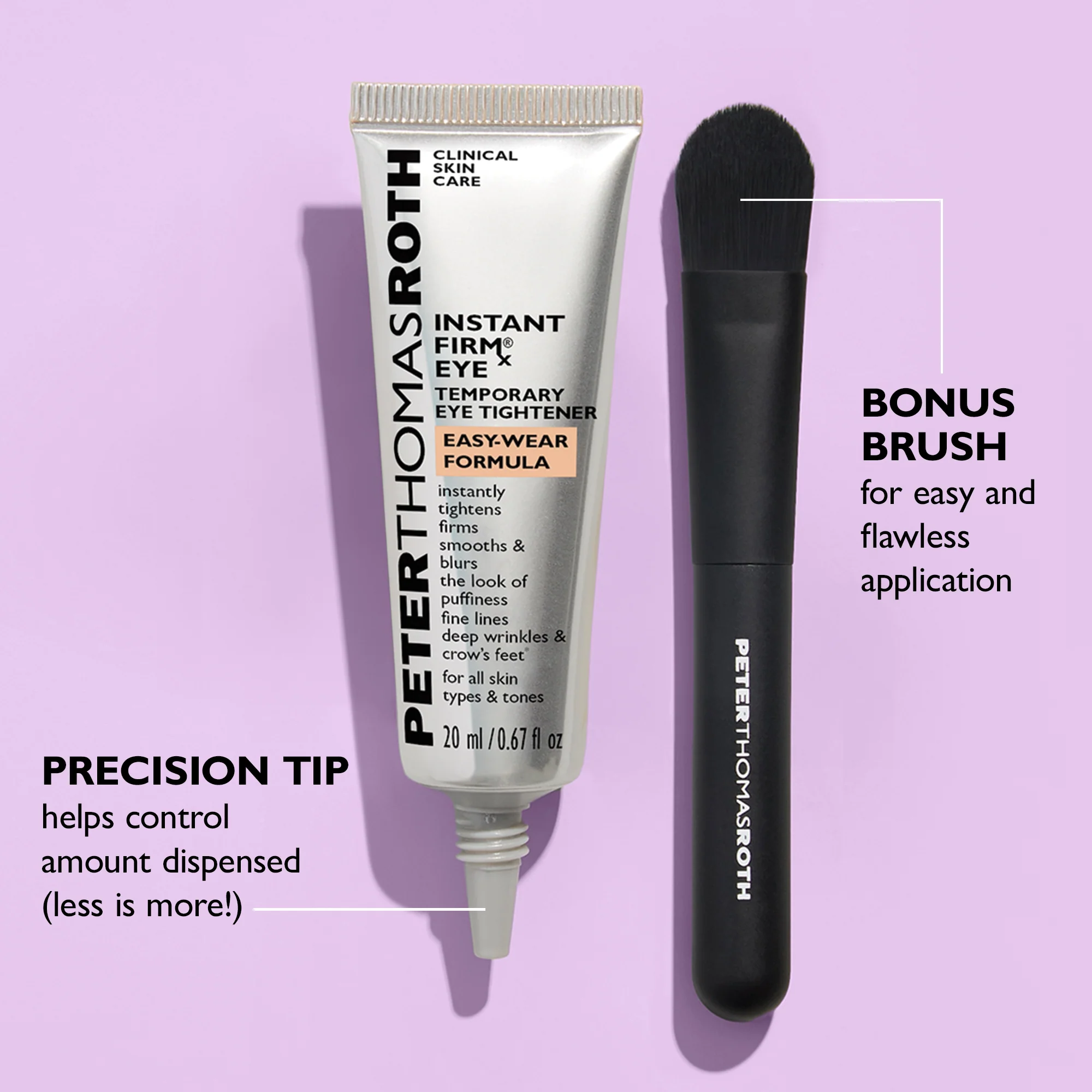 Instant FIRMx Eye Temporary Eye Tightener Easy-Wear Formula & Water Drench Broad Spectrum SPF 45 Hyaluronic Cloud Moisturizer 20 ml - Image 5