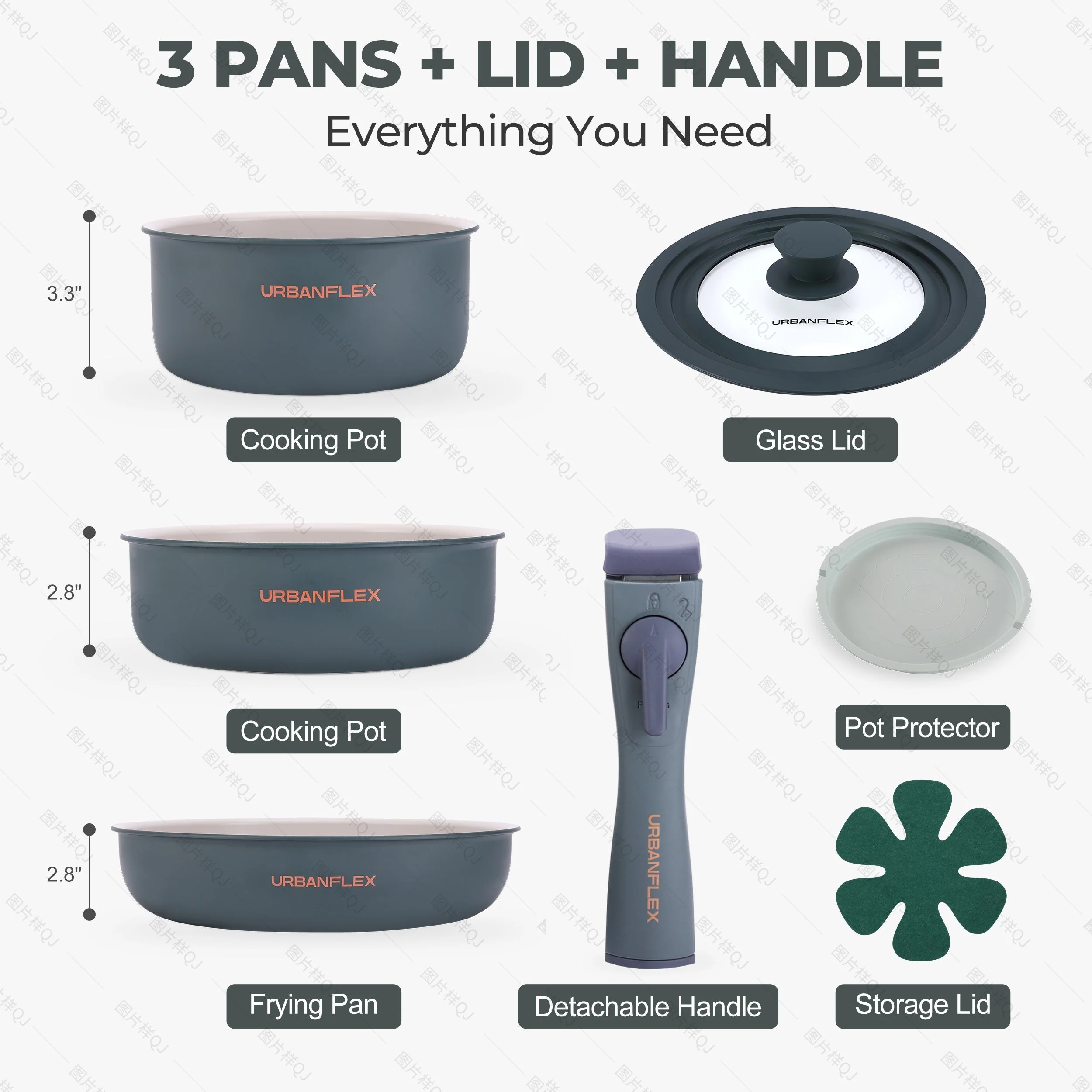 URBANFLEX 3-Pan Cooking Set - Image 15